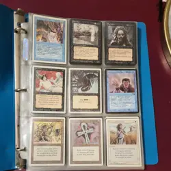 Old Vintage Magic Gathering Cards Collection Binder Mtg Lot - Image 1