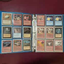 Old Vintage Magic Gathering Cards Collection Binder Mtg Lot - Image 3