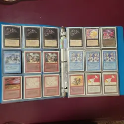 Old Vintage Magic Gathering Cards Collection Binder Mtg Lot - Image 4
