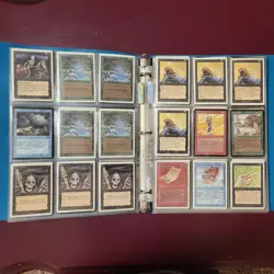 Old Vintage Magic Gathering Cards Collection Binder Mtg Lot - Image 5