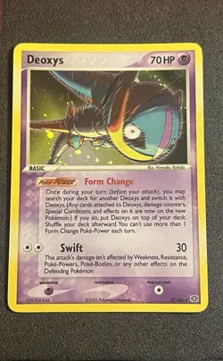 POKEMON CARD 2003 DEOXYS ( SPEED FORME ) HOLO 2/106 EX EMERALD - Image 1