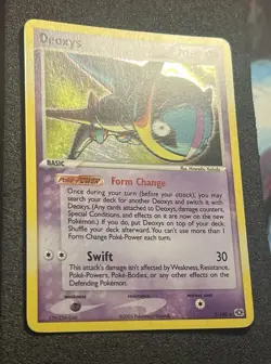 POKEMON CARD 2003 DEOXYS ( SPEED FORME ) HOLO 2/106 EX EMERALD - Image 2