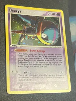 POKEMON CARD 2003 DEOXYS ( SPEED FORME ) HOLO 2/106 EX EMERALD - Image 4