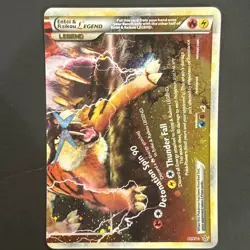 Entei & Raikou [Legend] #91 Pokemon Unleashed 2010 Bottom Card | Excellent Cond. - Image 1