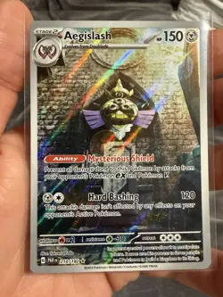Pokemon TCG Aegislash Paradox Rift 210/182 Holo Illustration Rare Card NM - Image 3
