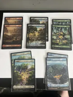 10 Chocobo Track Foil Lands Magic The Gathering Trading Card - Image 1