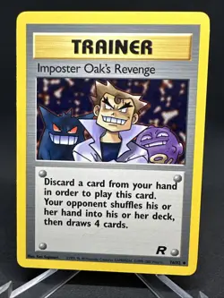 Pokemon TCG Imposter Oak's Revenge Team Rocket 76/82 Regular Non Holo Card - Image 2