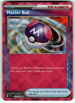 Master Ball 153/162 SV05: Temporal Forces NM Pokemon Card TCG - Image 1