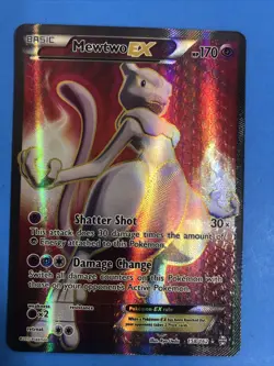 Pokemon Mewtwo-EX TCG Full Art Ultra Rare Holo Card Breakthrough 158/162 NM - Image 3