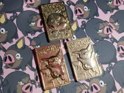 Burger King Pokemon Gold Cards x3 - Image 1