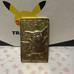 1999 Nintendo Pokemon PIKACHU #25 - 23K Gold Plated Trading Card Burger King - Image 1