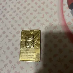 1999 Nintendo Pokemon PIKACHU #25 - 23K Gold Plated Trading Card Burger King - Image 3