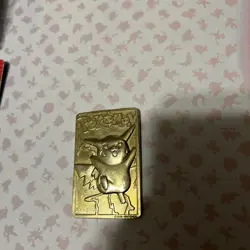 1999 Nintendo Pokemon PIKACHU #25 - 23K Gold Plated Trading Card Burger King - Image 4
