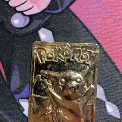 1999 Pikachu Pokemon 23k Gold Plated Trading Card Limited Edition Burger King - Image 2