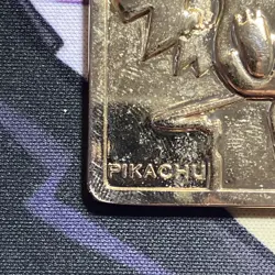 1999 Pikachu Pokemon 23k Gold Plated Trading Card Limited Edition Burger King - Image 5