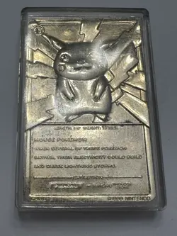 1999 Pokemon Burger King Pikachu 24K Gold Plated Limited Edition Card - Image 4
