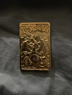 1999 Burger King Pokemon Charizard Nintendo 23K Gold Plated Trading Card - Image 1