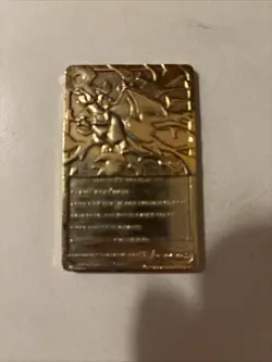1999 Burger King Pokemon Charizard Nintendo 23K Gold Plated Trading Card - Image 2