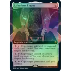 FOIL LITHOFORM ENGINE (EXTENDED ART) Zendikar Rising ZNR Magic MTG MINT CARD - Image 1
