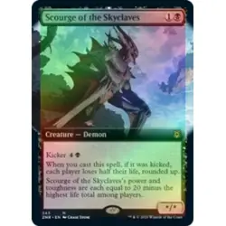 FOIL SCOURGE OF THE SKYCLAVES (EXTENDED ART) Zendikar Rising ZNR Magic MTG CARD - Image 1