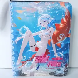 Furina Ganyu Genshin Card Binder 3-Ring Anime Waifu Redemption 10.5 in Folder - Image 1