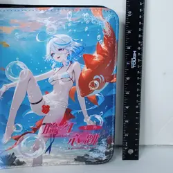 Furina Ganyu Genshin Card Binder 3-Ring Anime Waifu Redemption 10.5 in Folder - Image 3