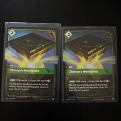 2 X Riftbound League Of Legends Origins Foil Card OGN 077 Zhonyas Hourglass - Image 1