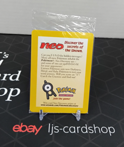 Entei Black Star Promo Card #34 Movie Promo Sealed Pokemon Card TK - Image 1