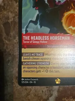 Headless Horseman - Terror of Sleepy Hollow 125/204 Legendary Foil Lorcana Card - Image 5