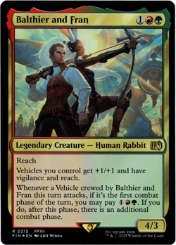 Balthier and Fran (Foil) - 0213 - Final Fantasy - MTG - NM/M - Image 1