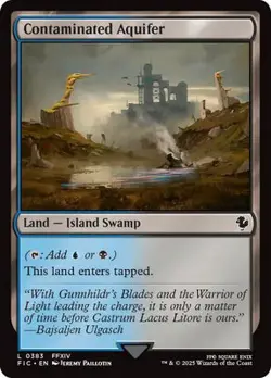 Magic The Gathering MTG CONTAMINATED AQUIFER Final Fantasy NM Near Mint - Image 1