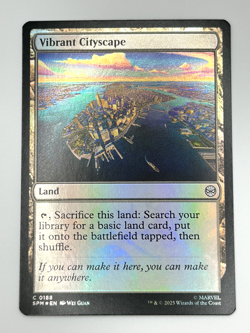 MTG - Vibrant Cityscape - Land - SPM 188 - FOIL - NM - Image 1