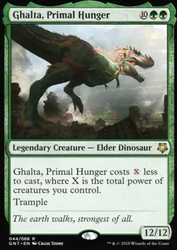 1x GHALTA, PRIMAL HUNGER - Dinosaur - Jumpstart/Game - MTG - Magic the Gathering - Image 2