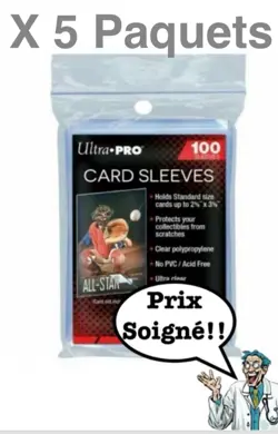 100 PROTEGES CARTES ULTRA-PRO POKEMON MAGIC MTG (sleeves, pochette souple) NEUF - Image 1