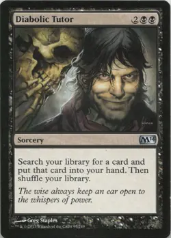 Diabolic Tutor U Magic 2014 (M14) 95 - LP MTG - Image 1