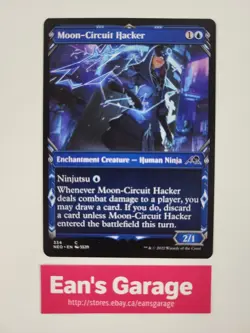 MTG Moon Circuit Hacker #334 Alternate art NEO Kamigawa Neon Dynasty common - MN - Image 1