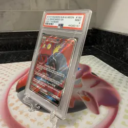 2018 Pokemon Sun & Moon Magcargo GX Lost Thunder Graded #198 - PSA 9 Mint - Image 3