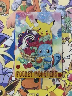 Pokemon Vintage Pocket Monsters Vending HOLO Prism Sticker 1999 Bandai Nintendo - Image 2