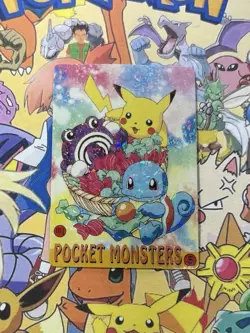 Pokemon Vintage Pocket Monsters Vending HOLO Prism Sticker 1999 Bandai Nintendo - Image 3