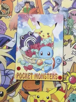 Pokemon Vintage Pocket Monsters Vending HOLO Prism Sticker 1999 Bandai Nintendo - Image 4