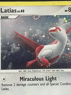 Latias (3/17) Pop Series 7 - Holofoil - w/swirlU - 2008 - MP - Pokemon TCG - Image 2