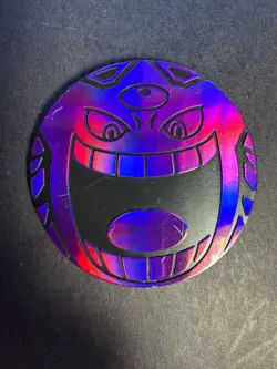 Pokemon Mega Gengar Metallic Purple Coin Mega Battle Deck JUMBO 2025 NEW - Image 1