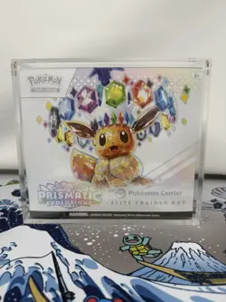 Prismatic Evolutions Pokemon Center Elite Trainer ETB Sealed With Acrylic Case - Image 1