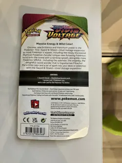 Pokemon TCG Vivid Voltage Grookey Booster Pack With Coin - Factory Sealed - Image 2