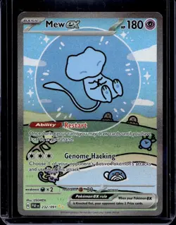 Pokemon TCG Paldean Fates Bubble Mew EX 232/091 Special Illustration Rare SIR NM - Image 1