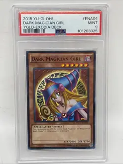 Dark Magician Girl PSA 9 Mint Yu-Gi-Oh! YGLD-ENA04 - Image 1
