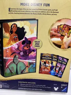 TCG Disney Lorcana Portfolio Bundle [4 Booster Packs & 1 Card Portfolio] - Image 5