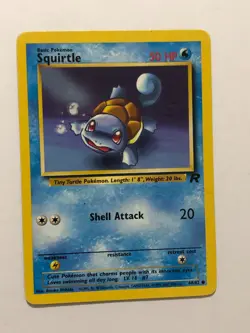Pokemon Card Team Rocket Squirtle 68/82 Light Played - Image 1