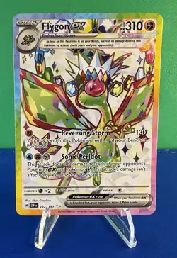 Pokemon TCG Flygon EX Surging Sparks Holo Ultra Rare Card 222/191 Full Art NM - Image 1