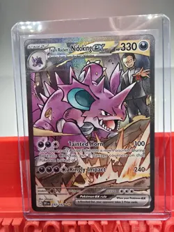 Pokemon TCG Team Rockets Nidoking EX Holo Card 233/182 Destined Rivals SIR NM - Image 1
